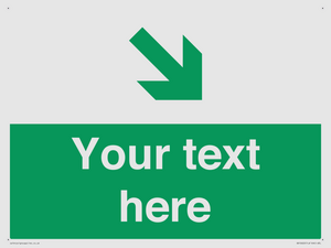 Custom Safe condition: Green Down right arrow